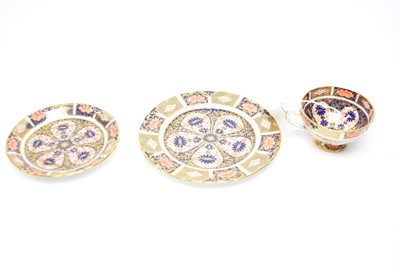 Lot 412 - A Royal Crown Derby ‘Old Imari’ coffee trio