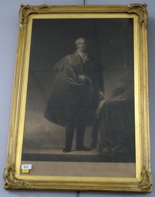 Lot 417 - Two engravings, in gilt frames
