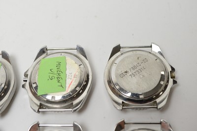 Lot 215 - A collection of Military CWC watch parts