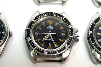 Lot 215 - A collection of Military CWC watch parts