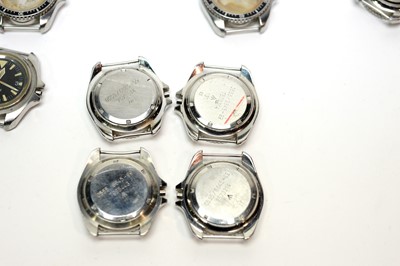 Lot 215 - A collection of Military CWC watch parts