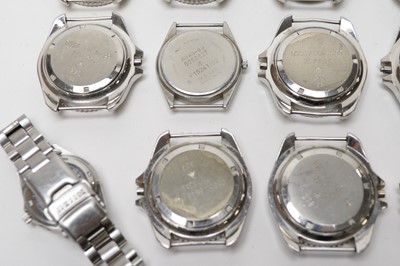 Lot 215 - A collection of Military CWC watch parts