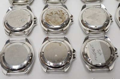 Lot 215 - A collection of Military CWC watch parts