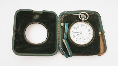 Lot 410 - A metal cased goliath pocket watch and other items