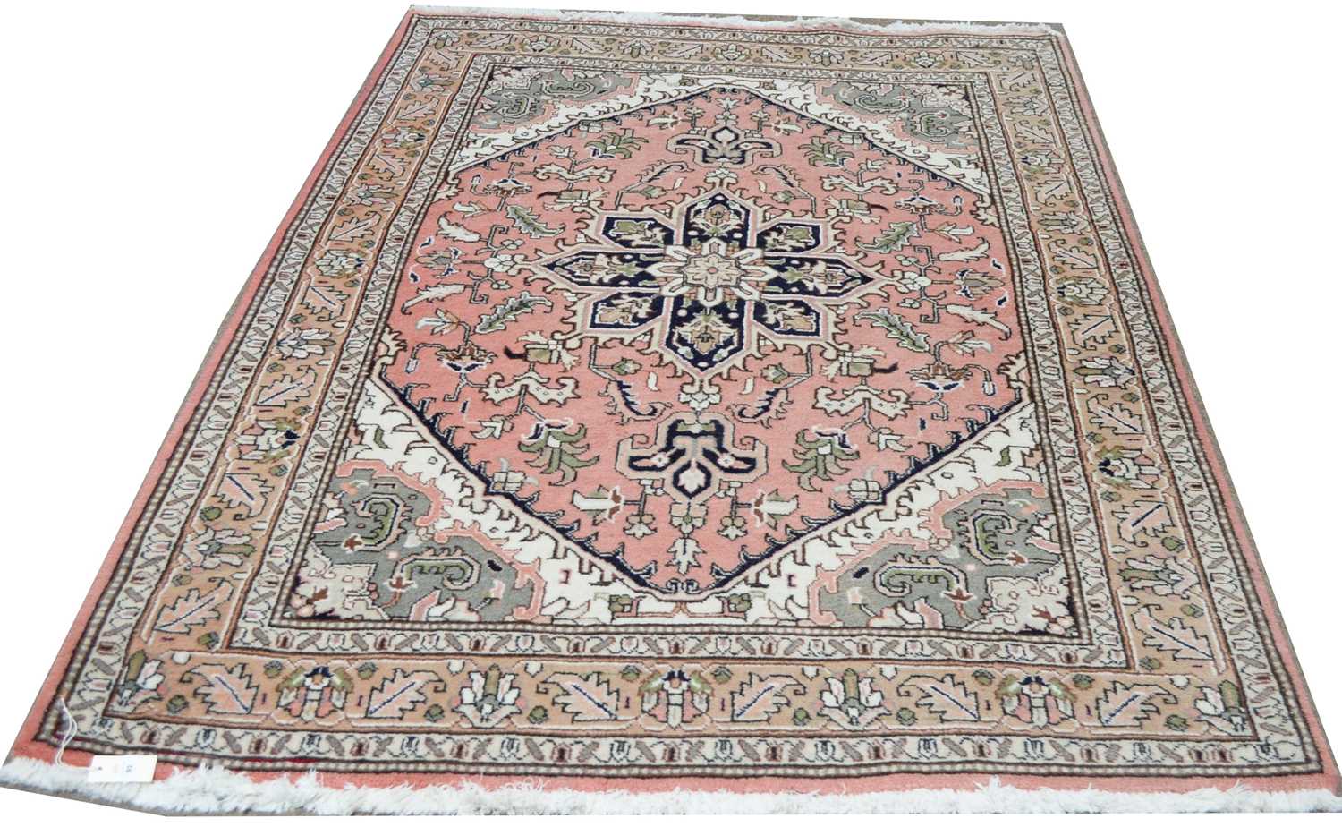 Lot 92 - A vintage Ardebil Persian rug together with another