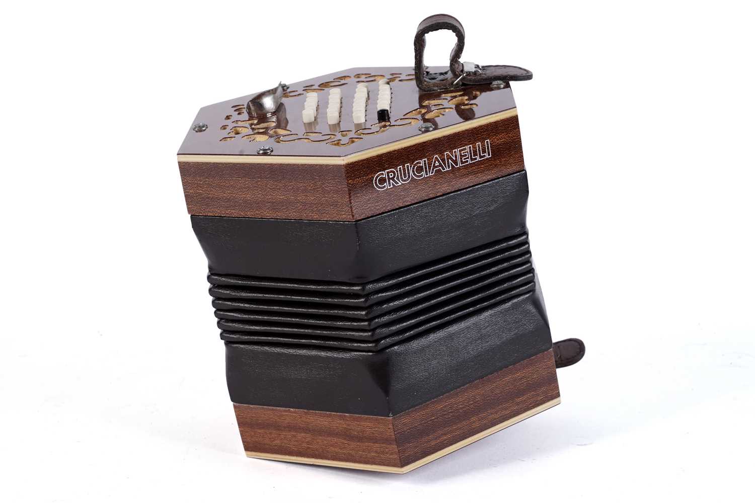 Lot 316 - Crucianelli English system 48 key concertina