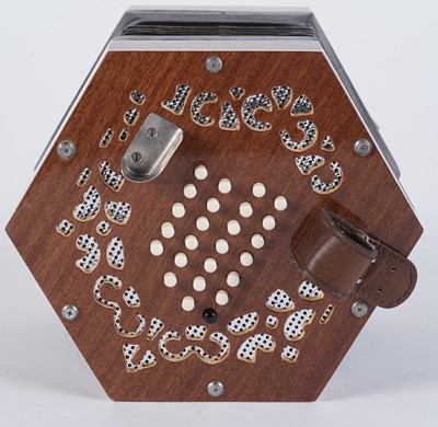 Lot 316 - Crucianelli English system 48 key concertina