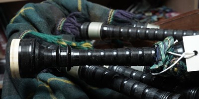 Lot 327 - Set of Scottish bagpipes