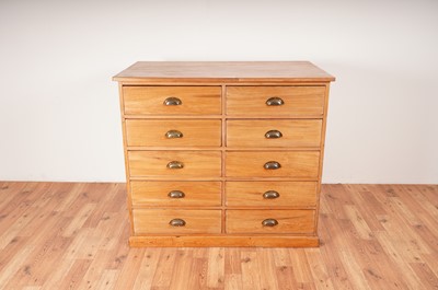 Lot 5 - L&NER Railway interest: A vintage stripped chest of drawers