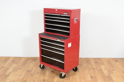 Lot 278 - A Halfords Professionals red tool chest