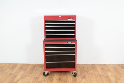 Lot 278 - A Halfords Professionals red tool chest