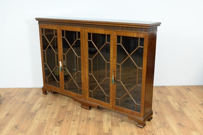 Lot 61 - A 1920's mahogany glazed bookcase