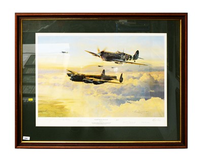 Lot 246 - ‘Escort for the Straggler’, a signed WWII print, by Robert Taylor