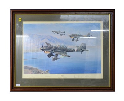 Lot 248 - ‘Stuka’, a signed WWII print, by Robert Taylor