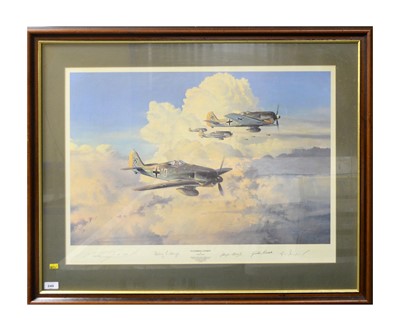 Lot 249 - ‘Gathering Storm’, a signed WWII print, by Robert Taylor