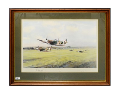 Lot 247 - ‘Dawn Scramble’, a signed WWII print, by Robert Taylor