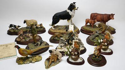 Lot 102 - A selection of Border Fine Arts decorative animal figures