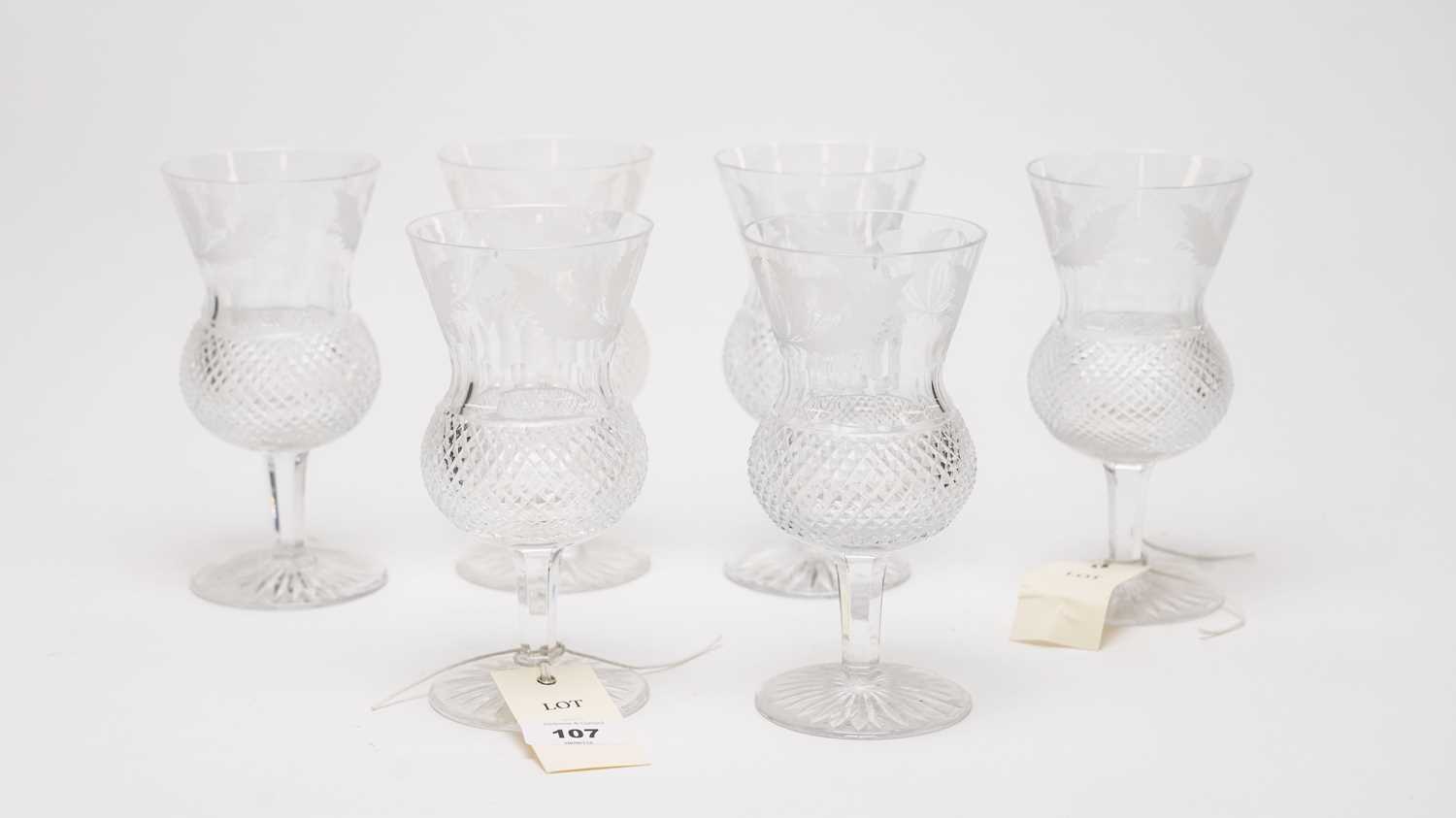 Lot 107 - A collection of thistle glasses