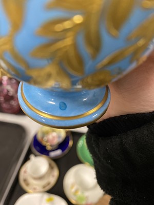 Lot 117 - An Aynsley cobalt blue and gilt tea cup and saucer