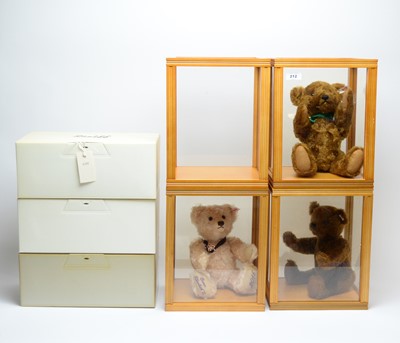 Lot 212 - Three Steiff teddy bears