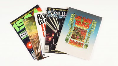 Lot 423 - Comics, magazines and books by Marvel and other publishers