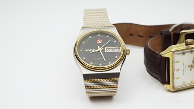 Lot 432 - Four wristwatches by Rado, Tissot, Favre-Leuba and Zenith