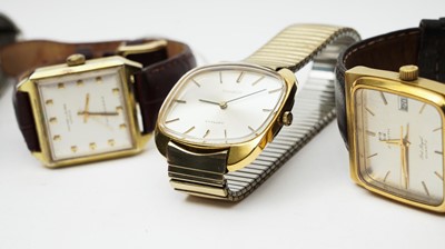 Lot 432 - Four wristwatches by Rado, Tissot, Favre-Leuba and Zenith