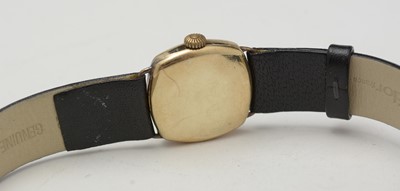 Lot 438 - A gold cased wristwatch and another
