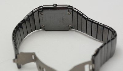 Lot 486 - Rado Diastar: a black ceramics-cased wristwatch