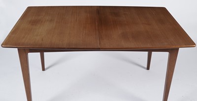 Lot 20 - A retro teak extending dining table and six chairs