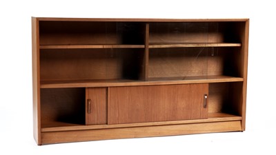 Lot 25 - Herbert Gibbs Limited: A retro teak glazed bookcase