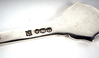 Lot 408 - A selection of Georgian and later silver caddy spoons