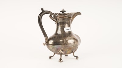 Lot 406 - A silver hot water jug, by James Deakin & Sons