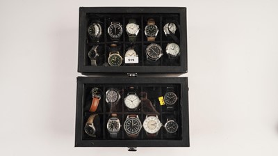 Lot 519 - A selection of steel cased dress watches