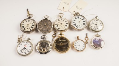 Lot 520 - A selection of pocket watches