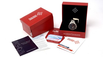 Lot 527 - A Bradford Exchange limited edition Royal Air Force Red Arrows wristwatch