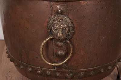 Lot 66 - A Victorian copper log bin