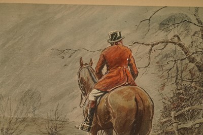 Lot 26 - "Snaffles" Charles Johnson Payne - Foxcatchers | colour offset lithograph