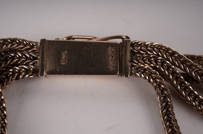 Lot 476 - A 9ct yellow gold fancy link chain necklace