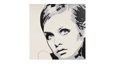 Lot 203 - Rebecca Hadfied - Twiggy | oil