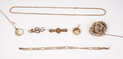 Lot 410 - A collection of gold and other jewellery