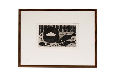 Lot 1165 - Daphanie Reynolds - Still Life with Fishes | etching