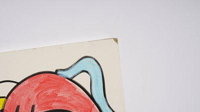 Lot 1259 - Jon Burgerman - Favourite Sport | marker pen on panel