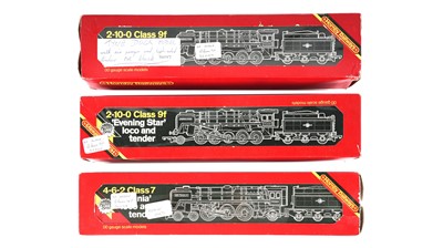 Lot 663 - Hornby 00-gauge 2-10-0 Evening Star and 4-6-2 Class 7 Britannia locomotives and tenders