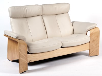 Lot 76 - Ekornes Stressless - Pegasus: A modern two seater reclining sofa