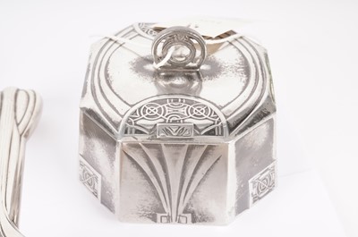 Lot 503 - An Art Nouveau covered trinket box by WMF and other items