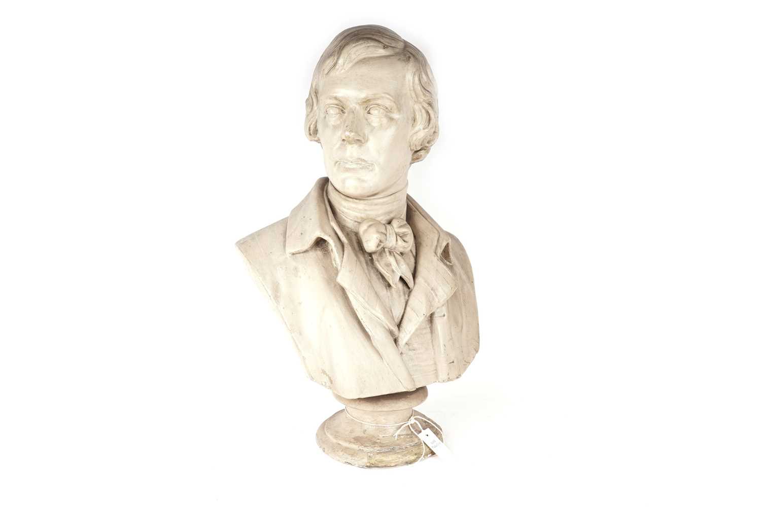 Lot 7 - A  plaster bust of Robert 'Rabbie' Burns