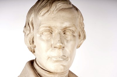 Lot 7 - A  plaster bust of Robert 'Rabbie' Burns