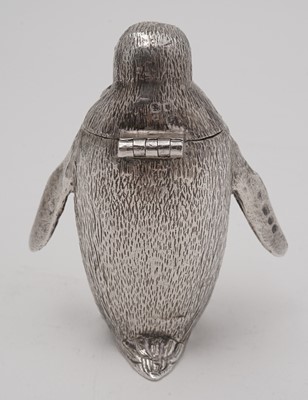 Lot 167 - An Elizabeth II penguin mustard pot