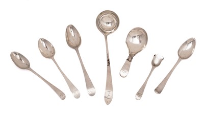 Lot 138 - Seven small Scottish provincial spoons